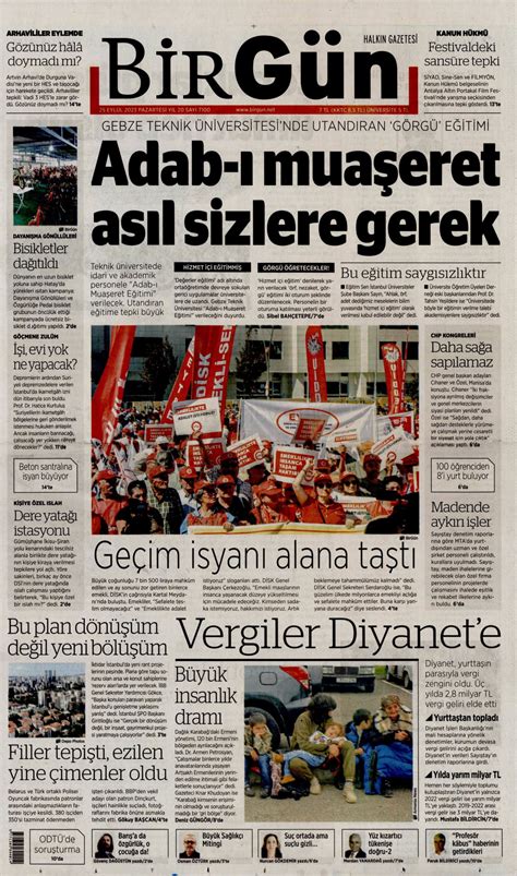 Birg N Gazetesi Birg N Man Et Oku Haberler Eyl L