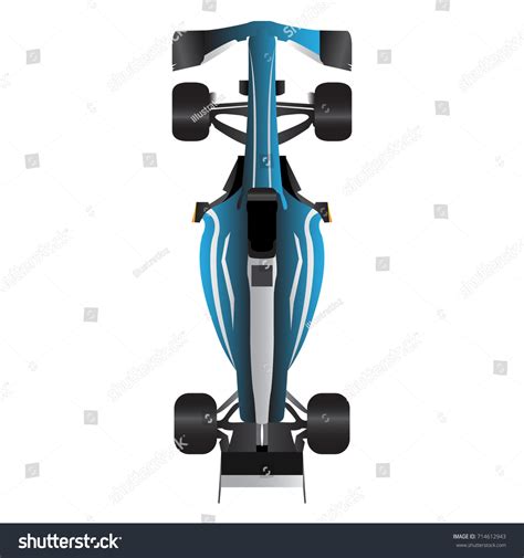 Top View Racing Car Vector Illustration Stock Vector (Royalty Free ...