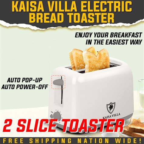 Kaisa Villa Bread Toaster Slot Toaster Machine Electric Breakfast