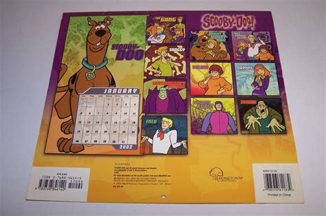 Scooby Doo Calendar 2025 Liane Othelia