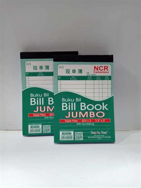 10 BOOK JUMBO Bill Book NCR Carbonless With Numbering JNB83503 Lazada