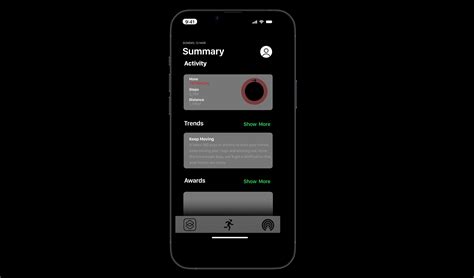 Iphone Fitness App Interface Figma