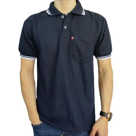 Jual Noveli Wear Kaos Pria Polo Shirt Saku Dewasa Lengan Pendek