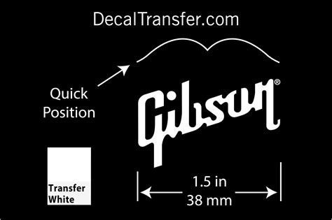 Gibson Guitar Sticker A Waterslide Decal Vinyl Sticker Etsy