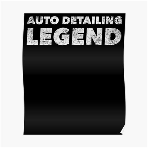 Auto Detailing Legend Funny Car Detailer Quote Humor Cleaner