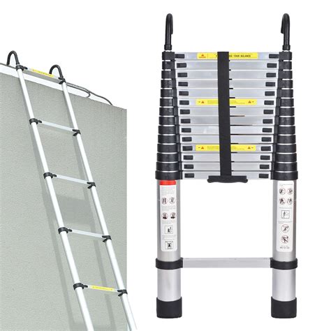 Buy Aluminum Telescoping Ladder 14 5ft Folding Ladder 15 Steps Multi