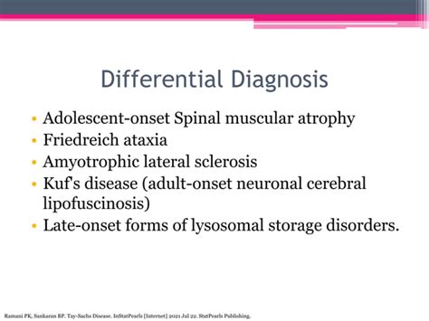 Late Onset Tay Sachs Disease Pptx