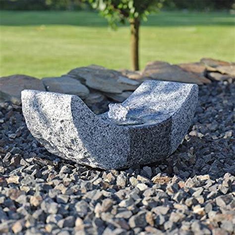 CLGarden Granit Springbrunnen SB15 2 Gartenbrunnen Mit LED Beleuchtung