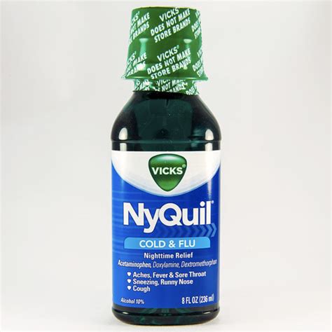 NYQUIL COLD & FLU LIQUID (Acetaminophen, Dextromethorphan, Doxylamine ...