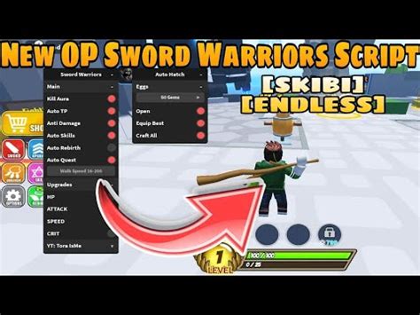 New Op Sword Warriors Script Kill Aura Auto Skills Auto Damage