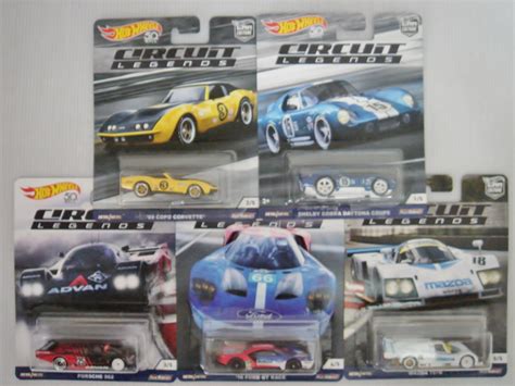 Hotwheels Hot Wheels Car Culture 2018 Circuit Legends Shelby Cobra Daytona Coupe Copo Corvette
