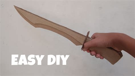 How To Make Cardboard Sword Easy DIY YouTube