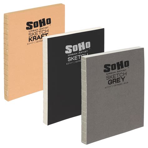 Soho Urban Artist Open Bound Sketch Pads Open Coptic Bound Sketch