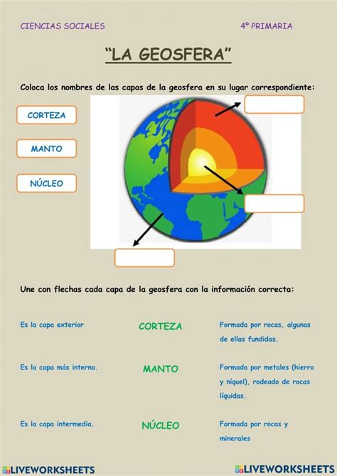 Actividad Online De La Geosfera Para Puedes Hacer Los Ejercicios