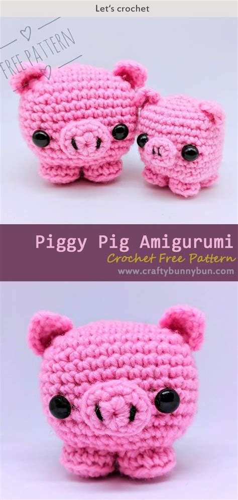 Cube Piggy Pig Amigurumi Crochet Free Pattern Crochet Pig Crochet