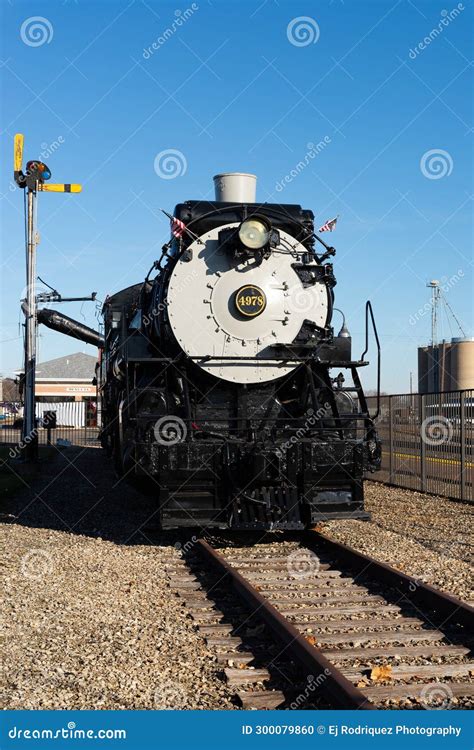 Steam locomotive editorial image. Image of american - 300079860