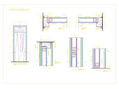 Puerta Contraplacada En Autocad Descargar Cad Kb Bibliocad