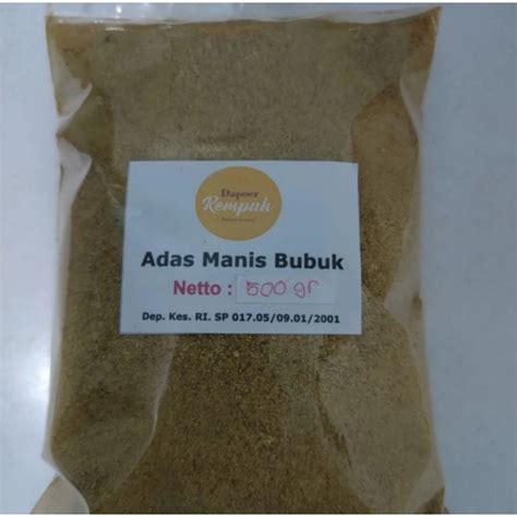 Jual Adas Manis Bubuk 500 Gram Shopee Indonesia