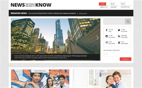 Tema Wordpress Adaptable Para El Portal De Noticias