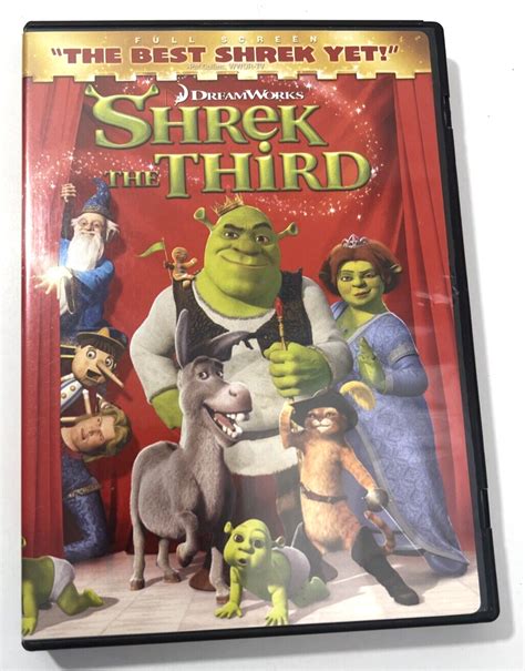 Shrek Box Set Trilogy Movies Dvds Full Screen By Dream Work Used