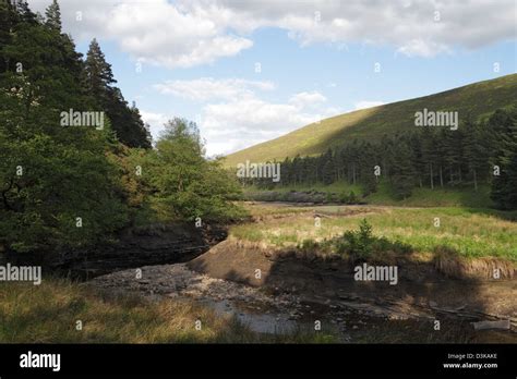 Howden Reservoir in the Peak District national park, Derbyshire England UK, after a spell of dry ...