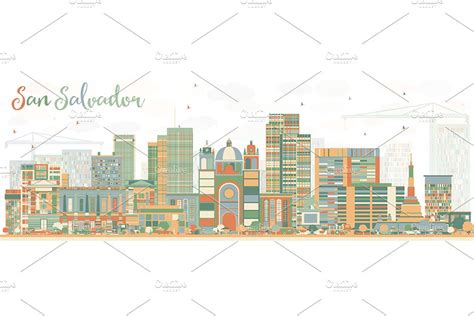 San Salvador City skyline | Pre-Designed Photoshop Graphics ~ Creative Market