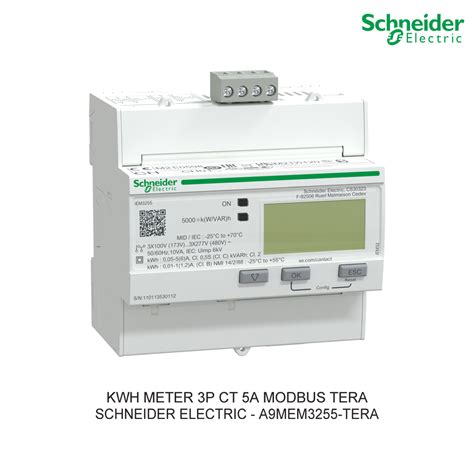 Kwh Meter 3p Ct 5a Modbus Tera