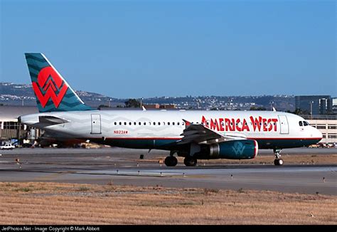 N Aw Airbus A America West Airlines Mark Abbott Jetphotos