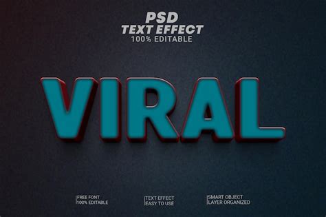 Premium Psd Psd Creative Viral Text Effect