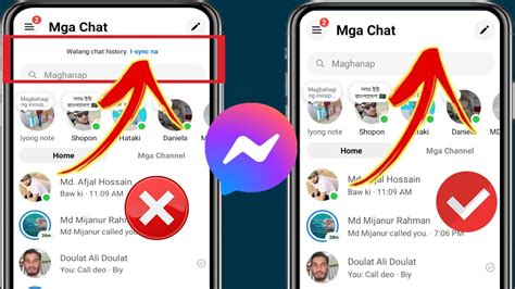 Paano Ayusin Ang Messenger Nawawalang Chat History Sync Now Option Not