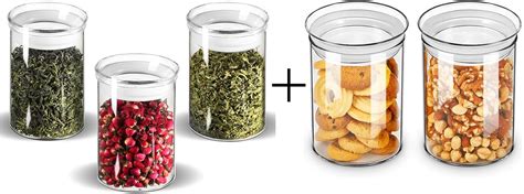 Amazon Zens Glass Canister Set Small Airtight Kitchen Storage