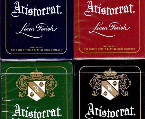 Aristocrat Playing Cards 4 Deck Set Uspcc