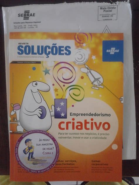 Revista Solu Es Sebrae Recebida Amostras Na Net