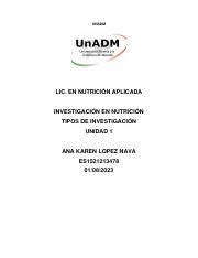 INU1 U1 A2 ANLN pdf UNADM LIC EN NUTRICIÓN APLICADA INVESTIGACIÓN EN