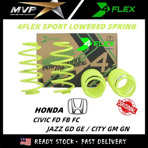 4Flex Sport Spring Lowered Original Honda Civic FD FB FC Jazz GD GE GK5