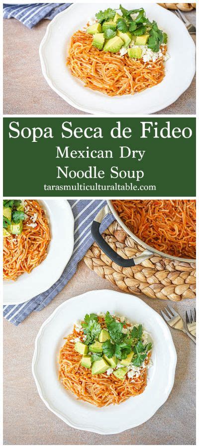 Sopa Seca De Fideo Mexican Dry Noodle Soup Yummy Pasta Recipes