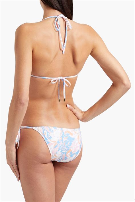 Melissa Odabash Porto Printed Triangle Bikini Top The Outnet