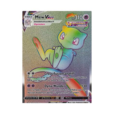 Mew Vmax Rainbow Fusions Angriff Pokemon Karte Kaufen