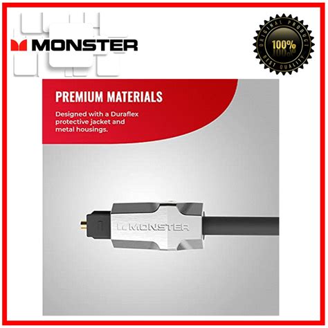 Monster MC M1000 Digital Fiber Optical Home Audio Cable - Audio Concept