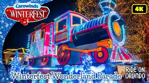 Carowinds Winterfest Wonderland Parade Full Parade In K Youtube