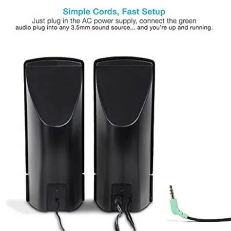 Black Cyber Acoustics Watt Computer Speaker System G At Rs