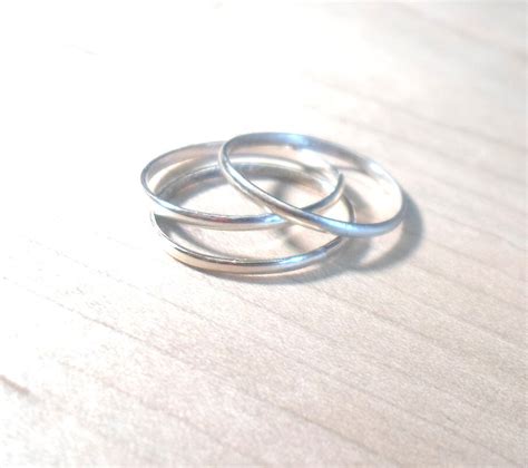 Silver Stacking Rings Silver Rings Sterling Rings Stack | Etsy