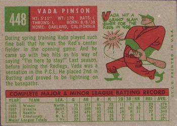 1959 Topps 448 Vada Pinson Trading Card Database