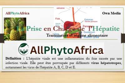 Prise En Charge De Lh Patite Virale R Gime Alimentaire Allphytoafrica