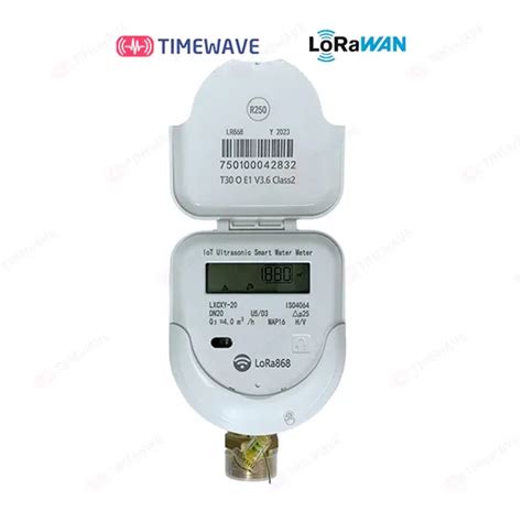DN40 RS485 Ultrasonic Hot Water Flow Meter With Copper Shell Iron Joint And No Valve
