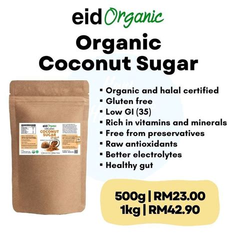 Organic Coconut Sugar Granule Gula Kelapa Organik By Eid Organic