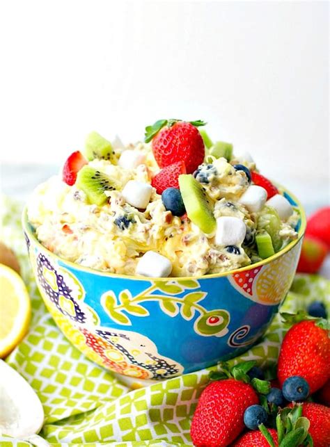 Fresh Fruit Fluff Salad Recipe The Seasoned Mom