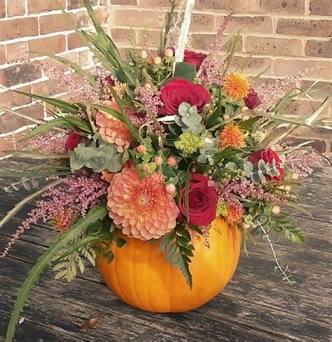 Autumnal Floral Pumpkin Fall Pumpkins Halloween Pumpkins Pumpkin