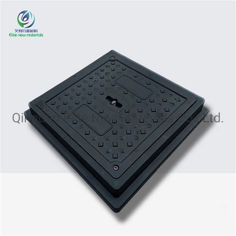 Elite Heavy Duty Square Double Triangle Composite Manhole Cover With