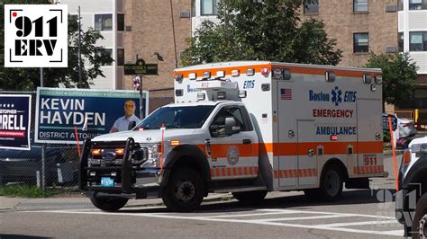 Boston Ems Responding Ambulance Youtube